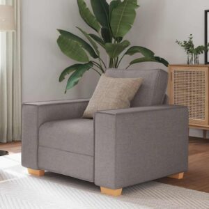 Bézs szövet kanapéfotel 60 cm