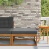 Kültéri lábtartó tömör akácfa természetes