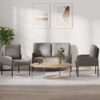 Ülőgarnitúrák párnával 3 pcs tópszínű 115 x 56 x 80 cm furnér