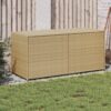 Vegyes bézs polyrattan kerti tárolóláda 283 l