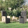 3 részes szürke polyrattan kerti ülőgarnitúra párnákkal