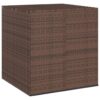 Barna polietilén rattan kerti párnatartó láda 100x97