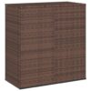 Barna polyrattan kerti párnatartó doboz 100 x 49 x 103