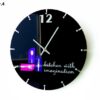 Csendes működésű konyhai falióra rózsaszín