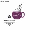 Dekoratív konyhai óra Coffee House Lila