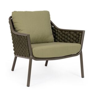 EVERLY barna alumínium fotel