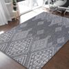 Egyedi szőnyeg modern geometrikus mintával - szürke Szélesség: 80 cm | Hossz: 150 cm