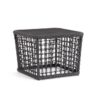 KOLLAR szürke alumínium dohányzóasztal