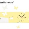 Pillangók falióra akrilüvegből készült falióra vanília-ecrü