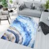 TOSCANA Modern kék szőnyeg absztrakt mintával  Szélesség: 140 cm | Hossz: 200 cm