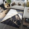 TOSCANA Modern sötét színű szőnyeg  Szélesség: 80 cm | Hossz: 150 cm