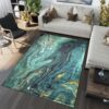 TOSCANA Modern szőnyeg a zöld és a kék árnylataiban Szélesség: 120 cm | Hossz: 170 cm