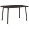Téglalap barna polyrattan kerti dohányzóasztal 60x40x37cm