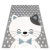 Tomcat Murko szürke szobaszőnyeg fiúknak Szélesség: 80 cm | Hossz: 150 cm
