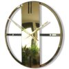 UNIQUE Tükrös falióra 50 cm - arany