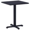 Vidaxl fekete kerti asztal 60 x 60 x 75 cm