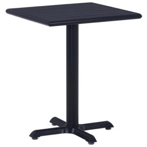Vidaxl fekete kerti asztal 60 x 60 x 75 cm