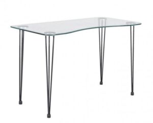 RONDO átlátszó üveg konzolasztal 120cm