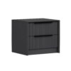 Hanah Home Antracit Kale Luxe Soft Éjjeliszekrény - 4799