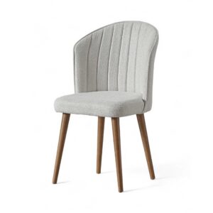 Hanah Home Chair Set (2 Pieces) Cream Walnut Rubi - Cream