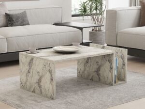 Hanah Home Coffee Table Freesia Marble Memo - Freesia Marble