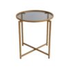 Hanah Home Coffee Table Gold Fume S407K - Gold