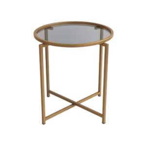 Hanah Home Coffee Table Gold Fume S407K - Gold