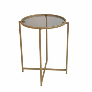 Hanah Home Coffee Table Gold Fume S407U - Gold