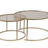 Hanah Home Coffee Table Set Gold Bronze Aurum - 80
