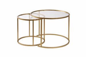 Hanah Home Coffee Table Set Gold Transparent Aurum - 60