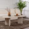 Hanah Home Coffee Table Travertine Sable - Travertine