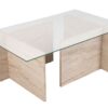 Hanah Home Coffee Table Travertine Vetrino - Travertine