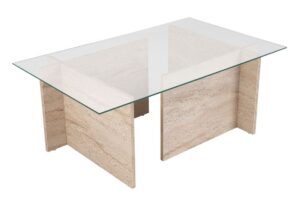 Hanah Home Coffee Table Travertine Vetrino - Travertine