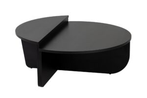 Hanah Home Coffee Table Wood Black Orion - Wood Black
