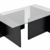 Hanah Home Coffee Table Wood Black Vetrino - Wood Black