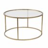 Hanah Home Dohányzóasztal Arany Átlátszó Aurum - 80 - Arany