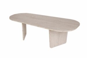 Hanah Home Dohányzóasztal Travertin Ovalis - Travertin