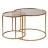 Hanah Home Dohányzóasztal szett Aranybronz Aurum - 60