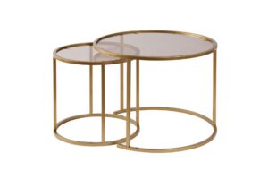 Hanah Home Dohányzóasztal szett Aranybronz Aurum - 60