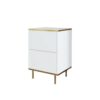 Hanah Home Éjjeliszekrény White Gold Imaj - Fehér