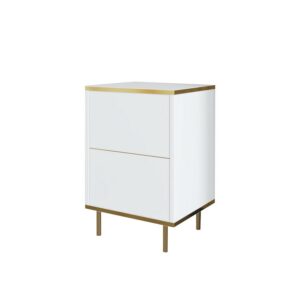 Hanah Home Éjjeliszekrény White Gold Imaj - Fehér