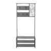 Hanah Home Hall Stand Anthracite Black Nomad Portmanto - Anthracite