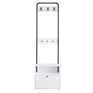 Hanah Home Hall Stand White Black Tina
