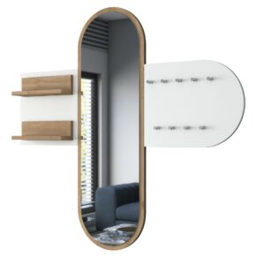 Hanah Home Hall Stand White Walnut P3 - 2445