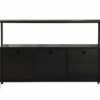 Hanah Home Konzol Fekete fa Black Solace - Fekete fa