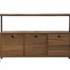 Hanah Home Konzol Walnut Black Solace - Venezia Walnut