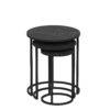 Hanah Home Nesting asztal szett (3 darab) Fekete Gloria - Fekete