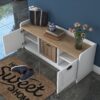 Hanah Home Shoe Cabinet White Walnut P2 - 1808 - Walnut