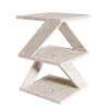 Hanah Home Side Table Travertine Albeni - Travertine