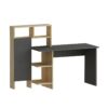 Hanah Home Study Desk Anthracite Oak Bugra - Anthracite